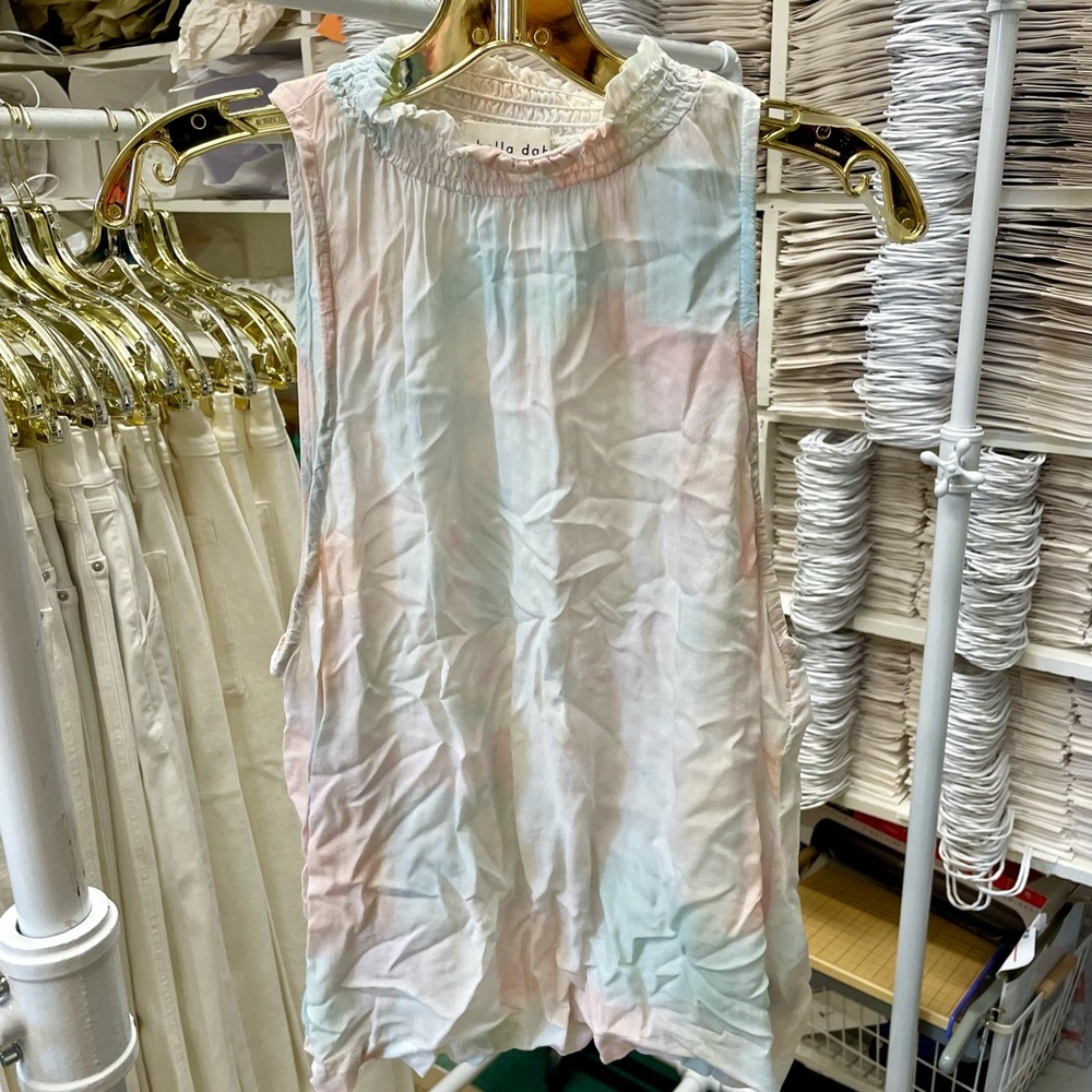 Bella Dahl Sleeveless TieDye Top Size L